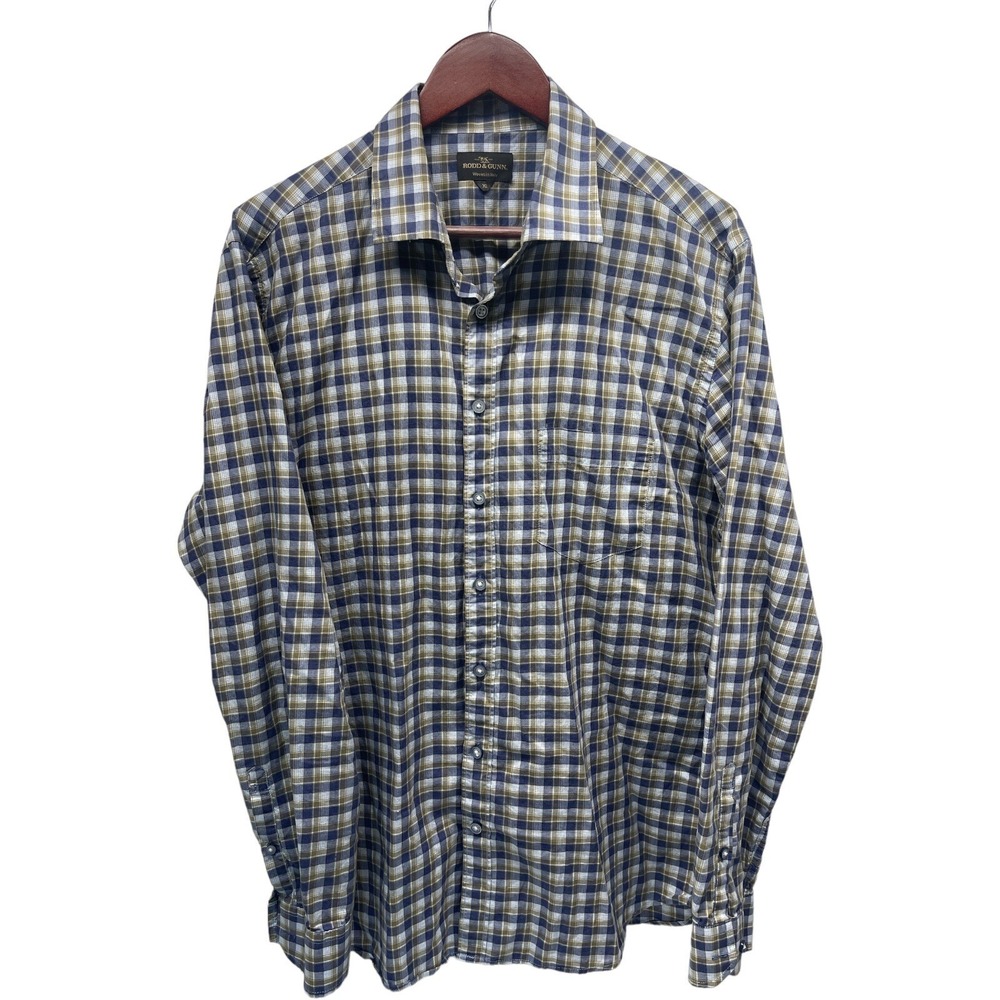 Rodd & Gunn Mens XL Plaid Woven In Italy Button Down Long Sleeve Shirt